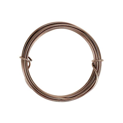 Itens Fio de alumínio 2mm marrom 3m