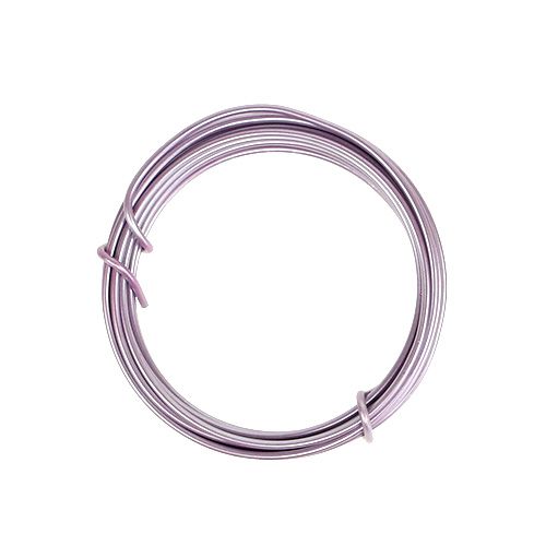 Floristik24 Fio de alumínio 2mm roxo claro 3m