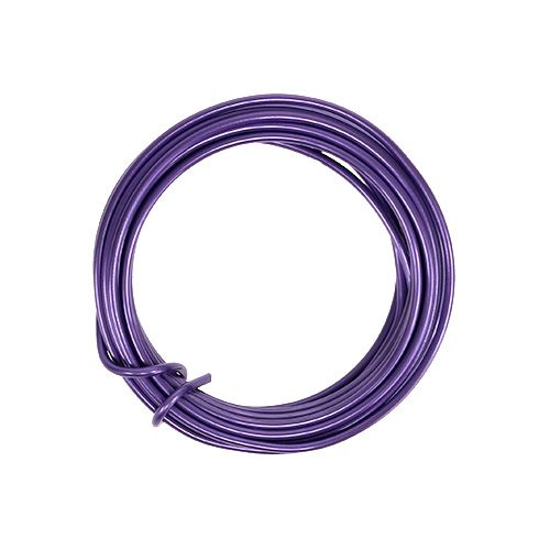 Floristik24 Arame de Alumínio 2mm Roxo 3m