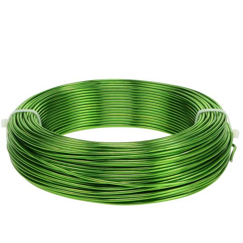 Floristik24 Fio de alumínio Ø2mm maio verde 60m 500g