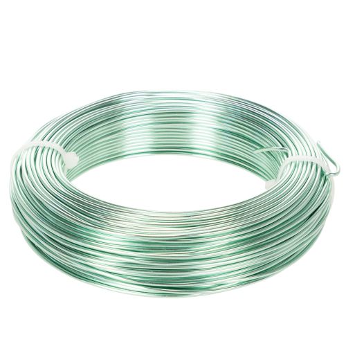 Fio de alumínio decorativo de 2 mm para artesanato, 60 m, 500 g