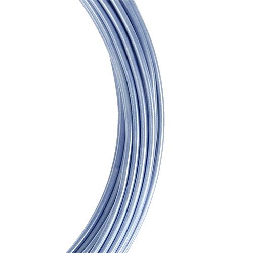 Floristik24 Fio de alumínio azul pastel Ø2mm 12m