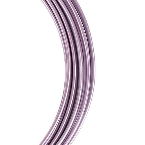 Floristik24 Fio de alumínio pastel roxo Ø2mm 12m