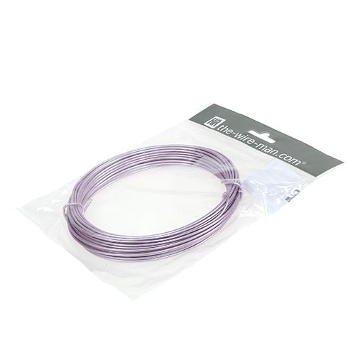 Floristik24 Fio de alumínio pastel roxo Ø2mm 12m