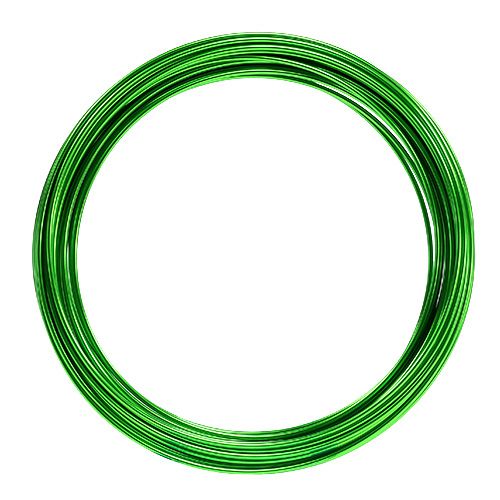 Floristik24 Fio de alumínio 2mm 100g verde maçã