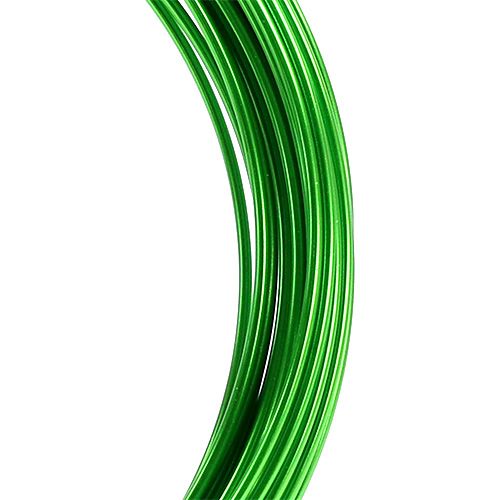 Itens Fio de alumínio 2mm 100g verde maçã