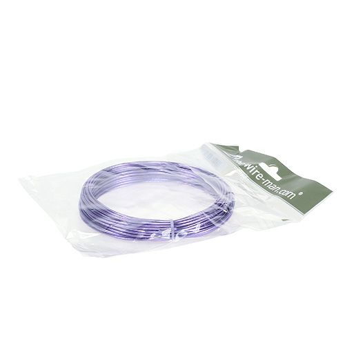 Itens Fio de alumínio 2mm 100g lavanda