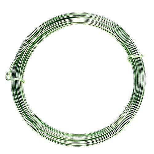 Floristik24 Fio de alumínio 2mm 100g verde menta