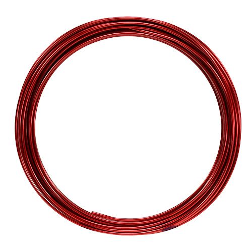 Floristik24 Fio de alumínio 2mm 100g vermelho