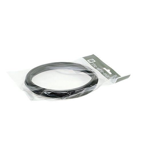 Itens Fio de alumínio 2mm 100g preto