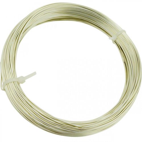 Itens Fio de alumínio Ø1mm fio de joalheria champanhe redondo 120g