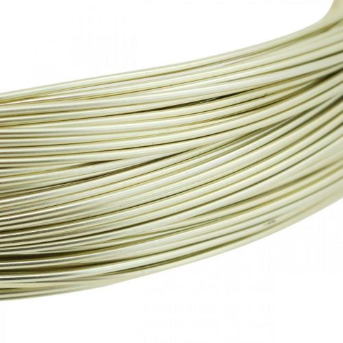 Itens Fio de alumínio Ø1mm fio de joalheria champanhe redondo 120g
