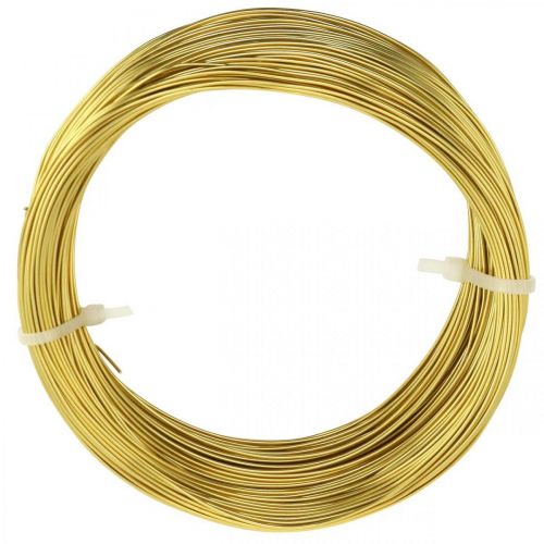 Itens Fio de alumínio Ø1mm fio de ouro decorativo redondo 120g