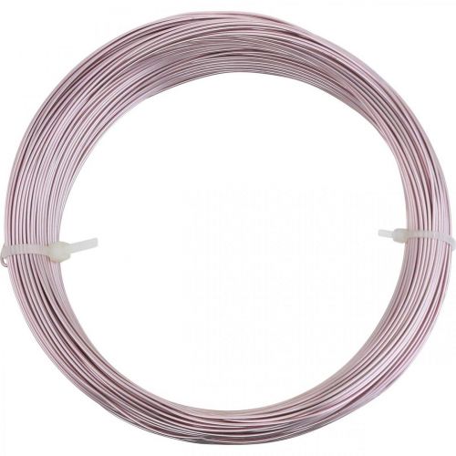 Itens Fio de alumínio Ø1mm fio decorativo rosa redondo 120g