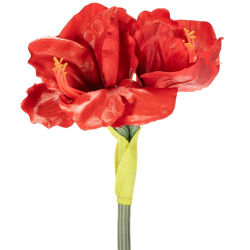 Flor artificial de amarílis vermelha, com haste longa, para vaso e arranjos, 77 cm. | Floristik24.pt
