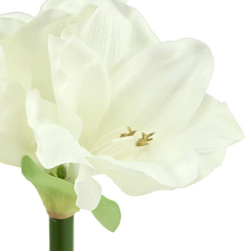 Floristik24 Amarílis artificial 60cm branco