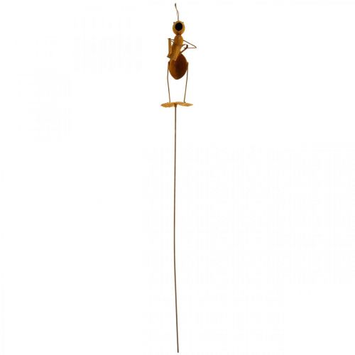 Floristik24 Formiga de plugue decorativo, decoração de cama, formiga com regador, pátina de plugue de flor