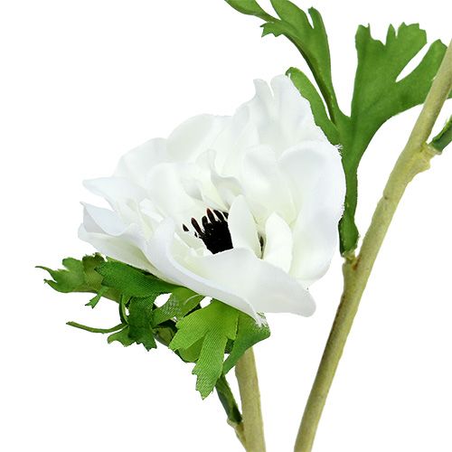 Floristik24 Anêmona branca artificial 6pcs