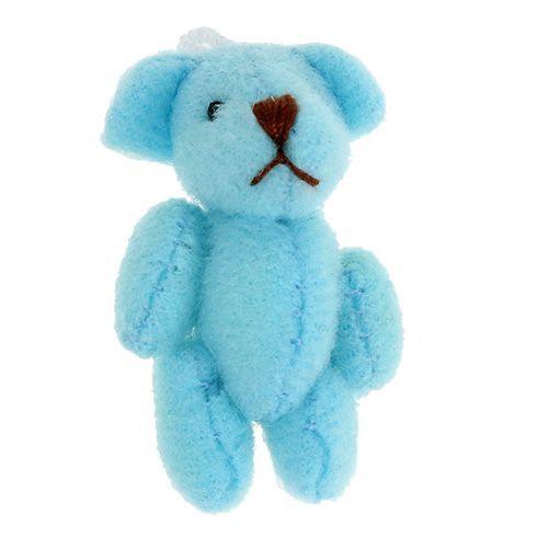 Itens Pingente de urso azul claro 3,8 cm 12 unidades