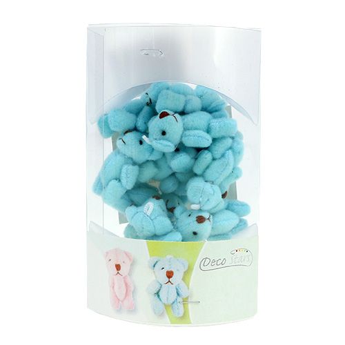 Itens Pingente urso azul claro 3,8 cm 12 unidades