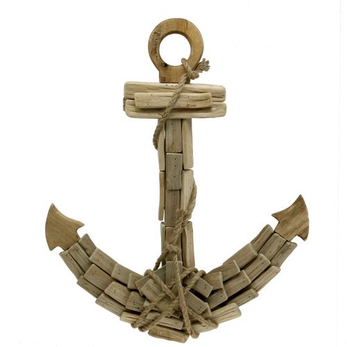 Âncora decorativa de madeira Alt.52cm