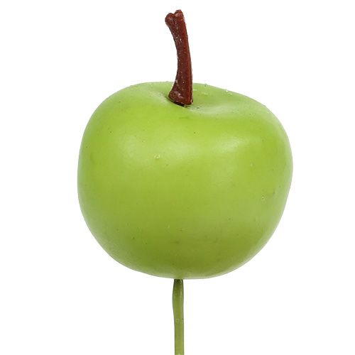 Floristik24 Maçã mini verde Ø3,5cm 36p