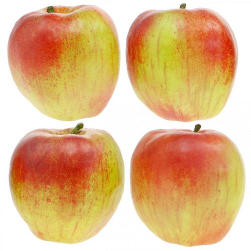 Floristik24 Maçã artificial, fruta decorativa Ø8cm 4pcs