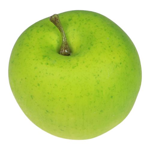 Floristik24 Decorativo verde maçã, fruta decorativa, manequim de comida Ø6,5cm