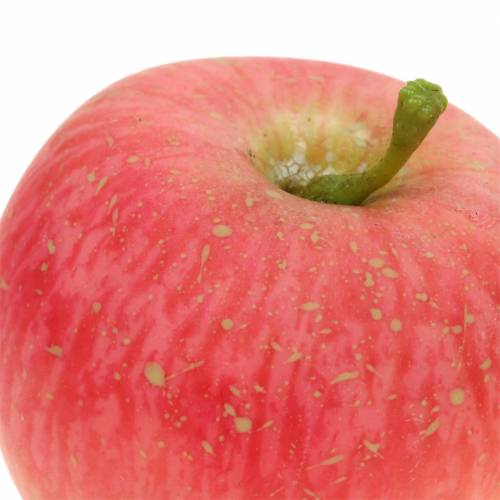Floristik24 Deco maçã rosa, amarelo toque real 6,5 cm 6 unidades