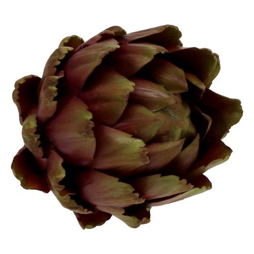 Floristik24 Alcachofra verde, violeta Ø12cm Alt.13cm