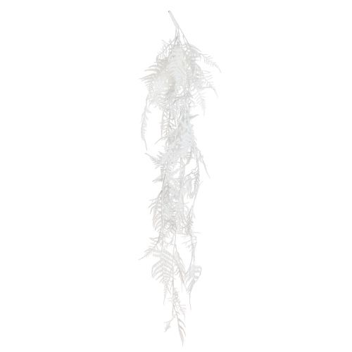 Floristik24 Espargos artificiais espargos samambaia brilho branco decoração de inverno 105cm