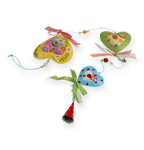Corações de tecido decorativo para pendurar 80cm