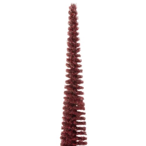 Árvore de Natal decorativa, figura esguia de árvore sobre base de madeira, 60 cm | Floristik24.pt
