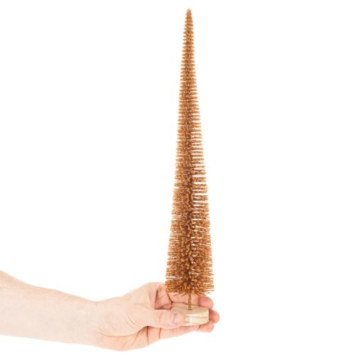 Árvore de Natal artificial, modelo fino, com base de madeira, 40 cm, conjunto de 3 peças. | Floristik24.pt