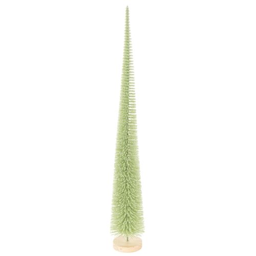 Árvore de Natal artificial, árvore decorativa sobre base de madeira, 60 cm
