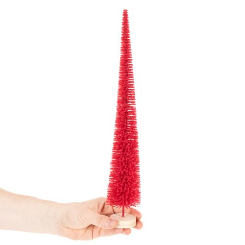 Árvore de Natal decorativa estreita, árvore de Natal artificial em base de madeira, 40 cm, 3 peças | Floristik24.pt
