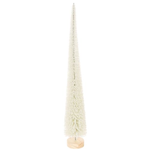 Árvore de Natal decorativa com base de madeira para decoração de inverno, 40 cm, 3 peças