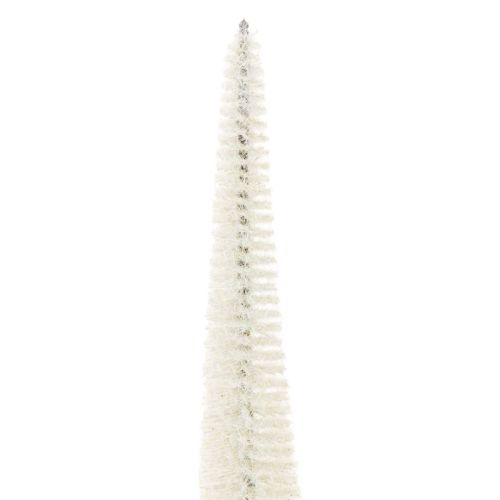 Árvore de Natal decorativa com base de madeira para decoração de inverno, 40 cm, 3 peças | Floristik24.pt
