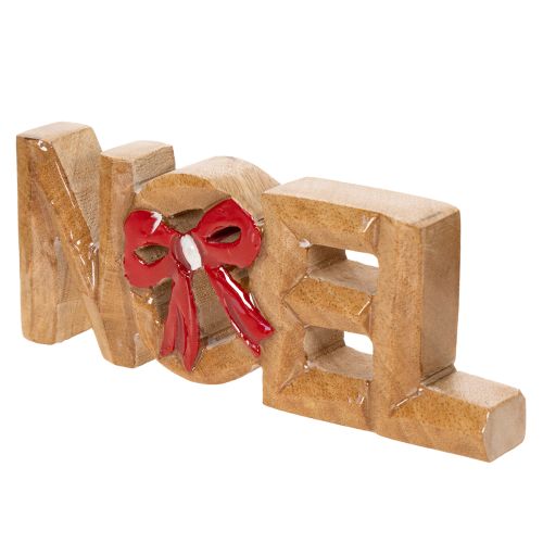 Letras "Noel" com laço, decoração de Natal, 18 cm | Floristik24.pt