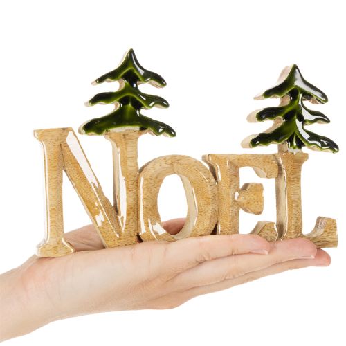 Suporte de Natal Noel com duas árvores de Natal de 18 cm | Floristik24.pt