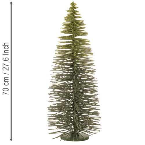Árvore de Natal artificial verde para decoração de inverno, 70 cm | Floristik24.pt