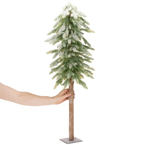 Pinheiro artificial com decoração de neve, inverno e Natal, 95 cm | Floristik24.pt
