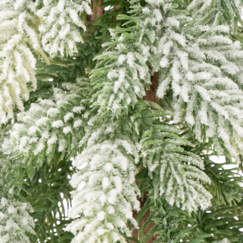 Pinheiro artificial com decoração de neve, inverno e Natal, 95 cm | Floristik24.pt
