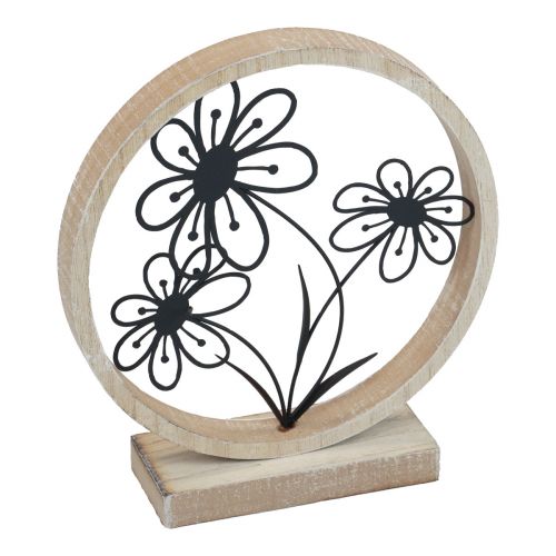 Flores de metal decoração de mesa madeira metal decoração de primavera Alt.19cm