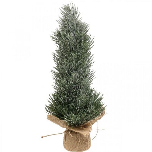 Mini árvore de Natal com neve artificial em saco Alt. 41cm