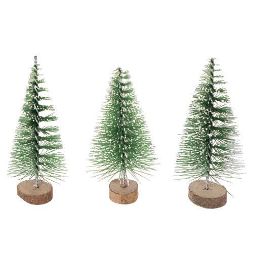 Mini árvores de Natal artificiais para decoração de mesa, cobertas de neve, 6 cm, 12 peças. comprar | Floristik24.pt