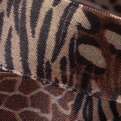 Fita decorativa com estampa animal, padrão de leopardo, fita para presentes, 25 mm de largura, 20 m de comprimento. | Floristik24.pt
