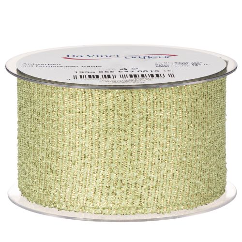 Fita decorativa com glitter, fita larga para embrulho de presentes, 55 mm de largura, 15 m de comprimento. | Floristik24.pt