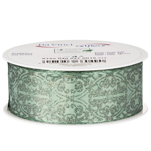 Fita para presentes com padrão clássico para laços e decoração, 40 mm x 15 m | Floristik24.pt