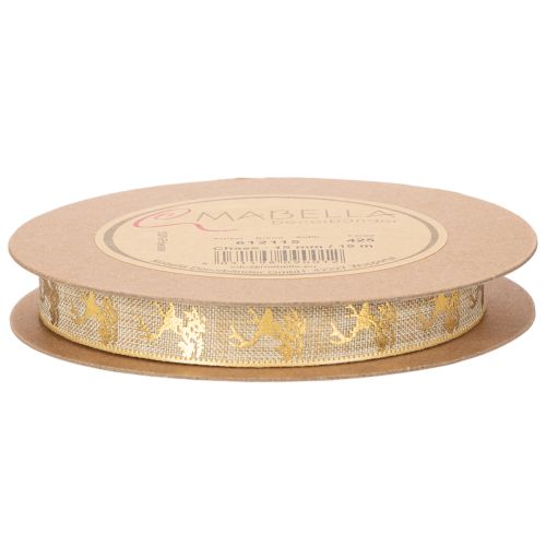 Fita decorativa com desenho de veado, fita natalina, 15 mm x 15 m | Floristik24.pt